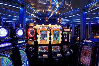 Live-dealer studio with table cameras and dealer station